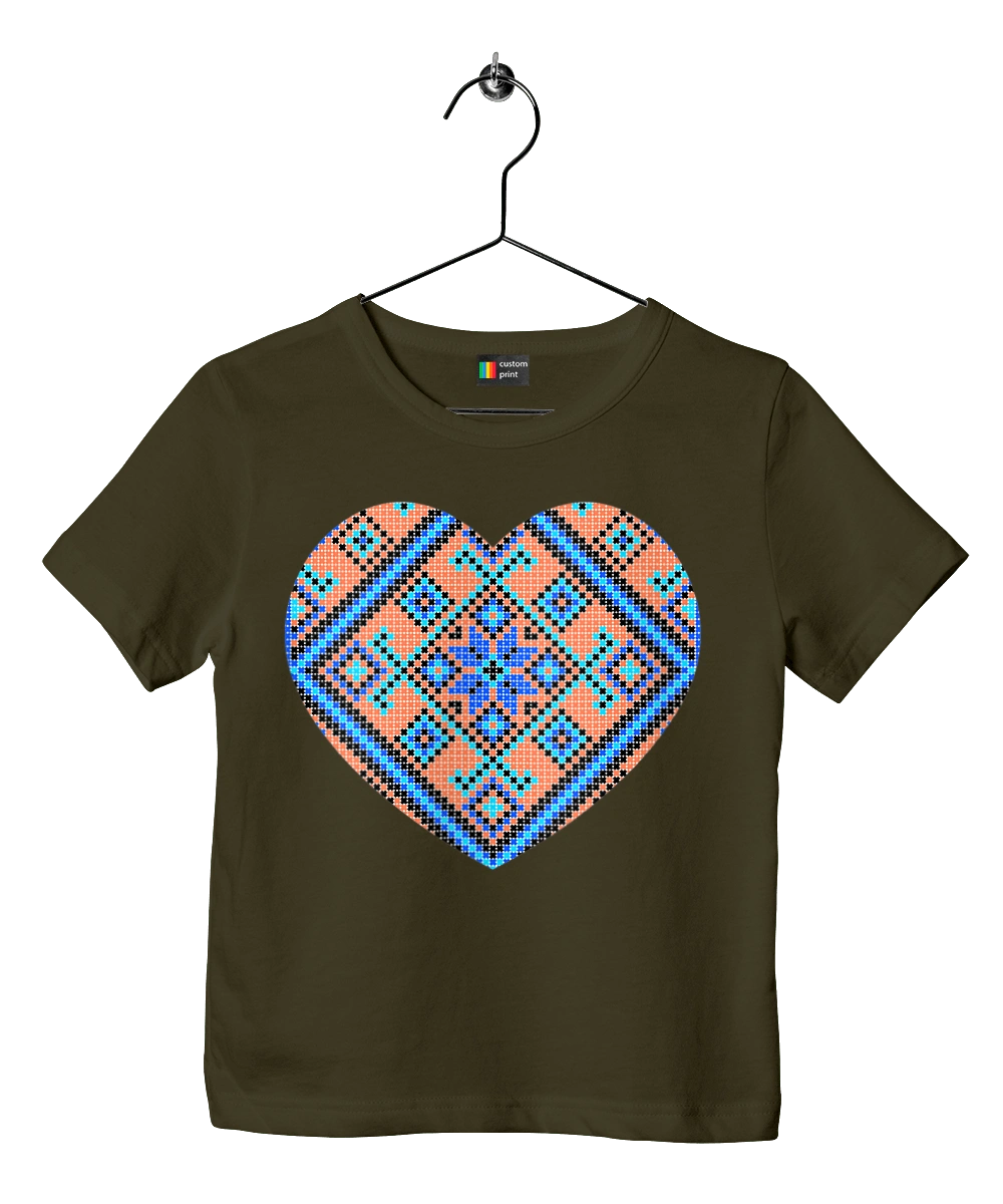 Серце вишивка