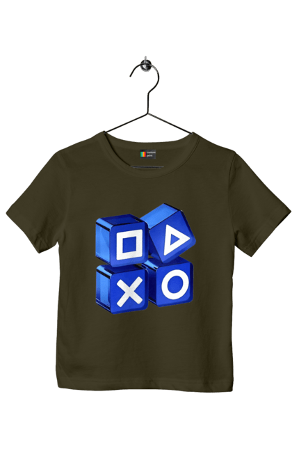 Футболка дитяча з принтом "Геймпад". Playstation, sony, геймпад, гра, джостик. 2070702