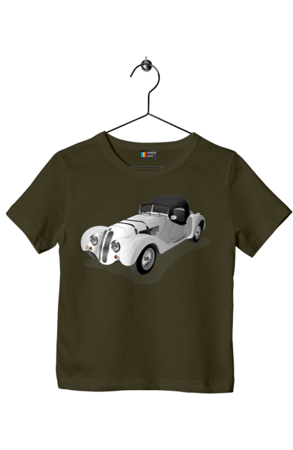 Children's t-shirt with prints Car. Auto, car, classic, old, old machine. 2070702