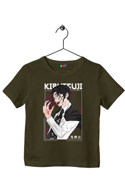 Children's t-shirt with prints Demon Slayer Muzan. Anime, demon slayer, eternal paradise faith, kimetsu no yaiba, manga, muzan, twelve kizuki, upper rank six. 2070702