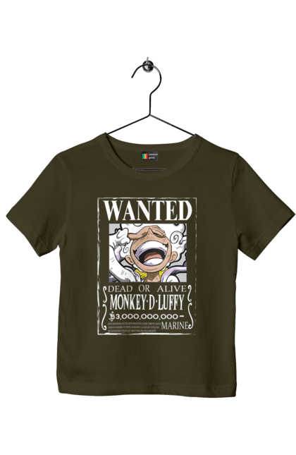 Children's t-shirt with prints One Piece Luffy. Anime, luffy, manga, monkey de luffy, one piece, pirates. 2070702