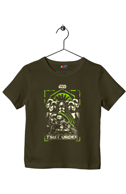 Children's t-shirt with prints Star Wars First Order. First order, military dictatorship, movie, star wars, stormtroopers. 2070702