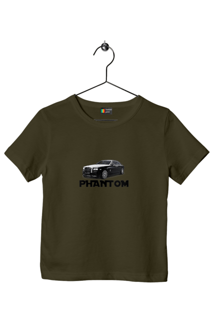 Children's t-shirt with prints Rolls royce. Auto, car, luxury class, phantom, rolls royce, sedan. 2070702
