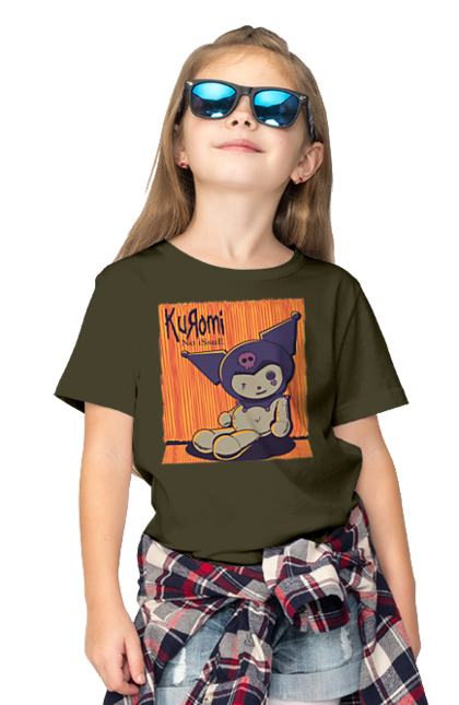 Футболка дитяча з принтом "Хелло Кітті Куромі". Hello kitty, аніме, куромі, моя мелодія, персонаж, санріо, хелло кітті. 2070702