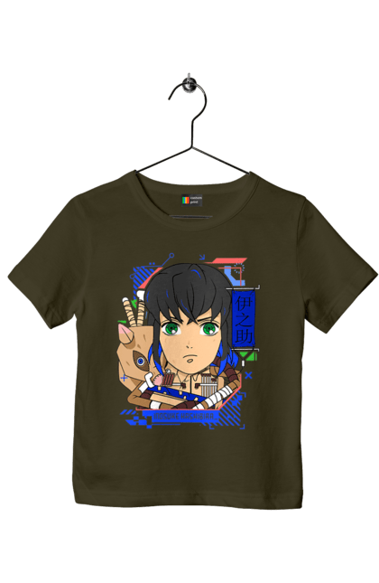 Children's t-shirt with prints Demon Slayer Inosuke. Anime, demon slayer, inosuke, inosuke hashibira, kimetsu no yaiba, manga. 2070702