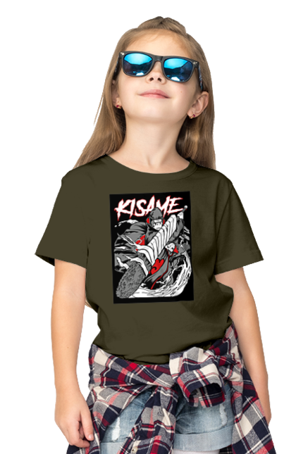 Children's t-shirt with prints Naruto. Anime, character, kisame hoshigaki, manga, naruto, ninja, tv series. 2070702