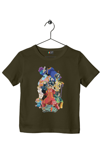 Children's t-shirt with prints One Piece Luffy. Anime, luffy, manga, monkey de luffy, one piece, pirates. 2070702