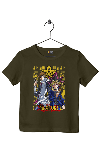 Children's t-shirt with prints Yu Gi Oh! Seto Kaiba. Anime, manga, player, seto kaiba, shareholder, yu gi oh, yugio. 2070702