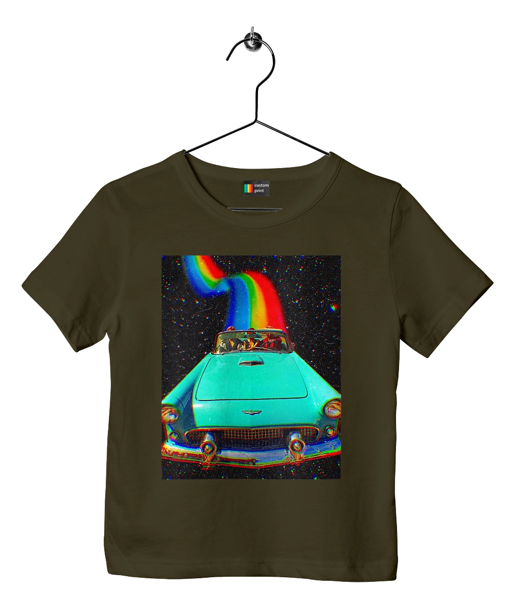 Picture, a car in space