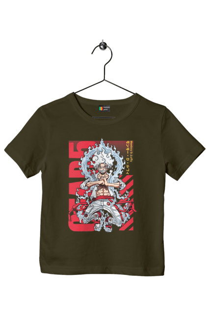 Children's t-shirt with prints One Piece Luffy. Anime, luffy, manga, monkey de luffy, one piece, pirates. 2070702