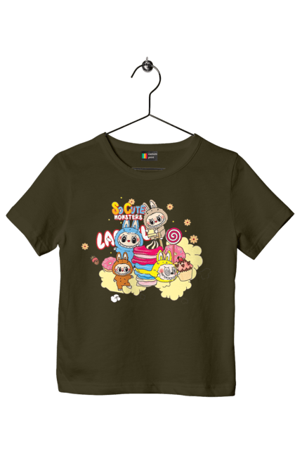 Футболка дитяча з принтом "Labubu". Labubu, weird cute, іграшки, лабубу. 2070702