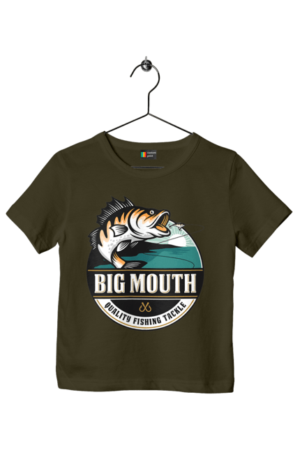 Футболка дитяча з принтом "Рибалка". Вилика рибалка, рибалка, хоббі. 2070702