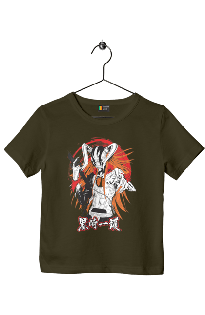 Children's t-shirt with prints Bleach Ichigo Kurosaki. Anime, bleach, ichigo, ichigo kurosaki, manga. 2070702