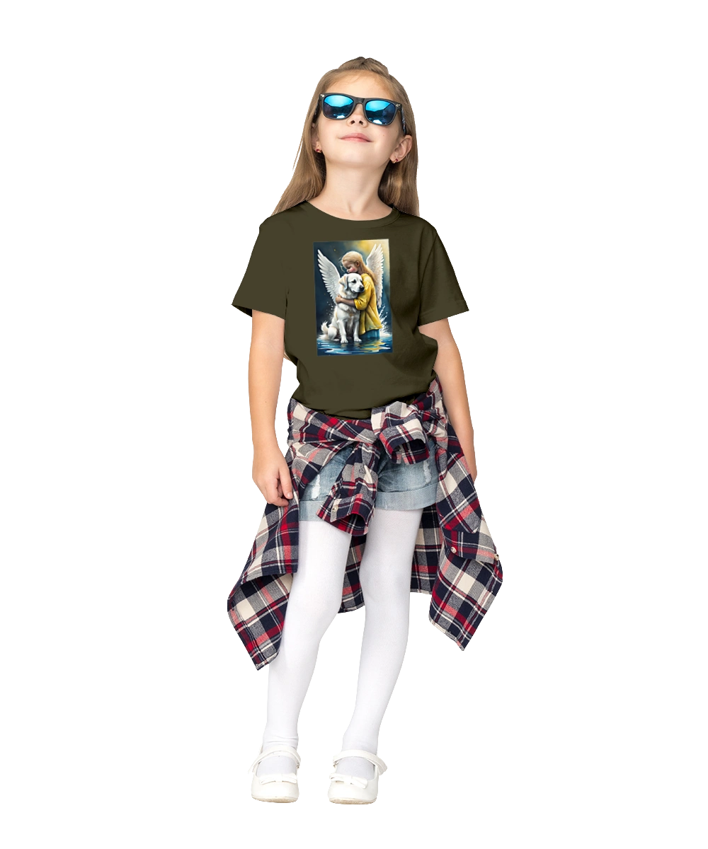 Дівчинка та собака ангел [память загиблим тваринам]