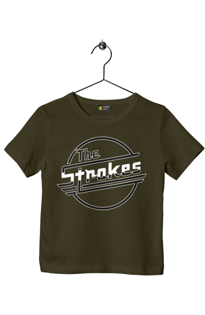 Children's t-shirt with prints The Strokes. Alternative rock, garage rock, group, indie, indie rock, music, post-punk revival, rock, strokes. 2070702