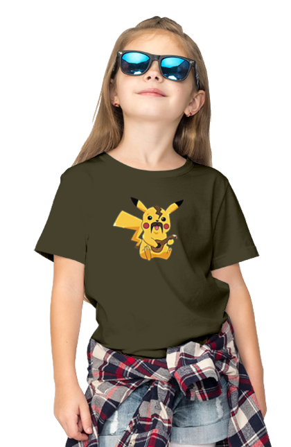 Футболка дитяча з принтом "Український Пікачу". Аграрии, арестович, буча, война, герб украины, герои, зеленский, иди нахуй, ірпінь, кем, киев, маріуполь, мечта, мир, нет войне, одесса, орда, орки, остановите войну, призрак киева, птн пнх, путін хуйло, русский военный корабл, слава украине, украина, харьков, чернобаевка. 2070702