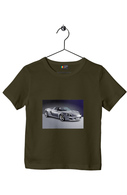 Children's t-shirt with prints Auto.2. Auto, color image, compartment, photo, sports car. 2070702