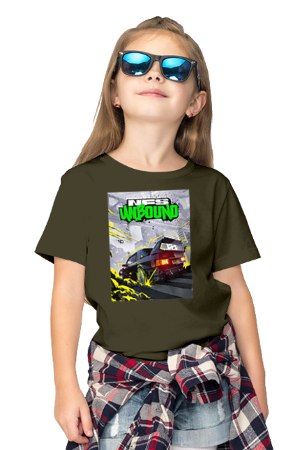Футболка дитяча з принтом "Need for Speed Unbound". Heat, need, need for speed, nfs, speed, unbound, нид, нфс, спид, фор. 2070702