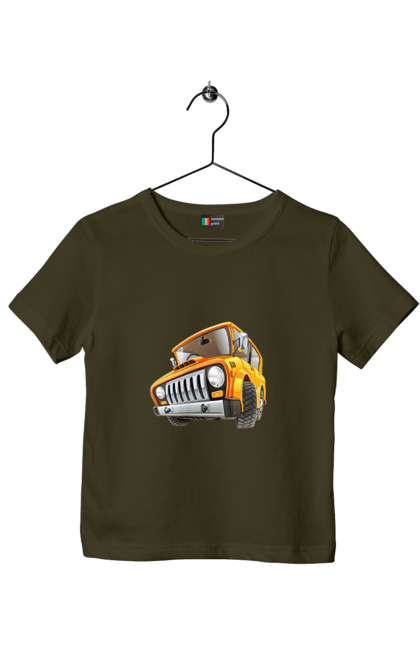 Футболка дитяча з принтом "Вантажівка". Авто, автомобіль, вантажівка, дитячий малюнок, зображення авто. 2070702