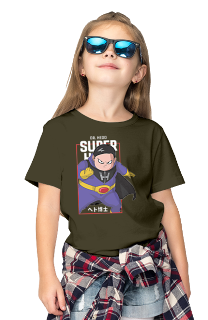 Children's t-shirt with prints Dragon Ball Dr. Hedo. Anime, dr. hedo, dragon ball, goku, manga, tv series, vegeta. 2070702