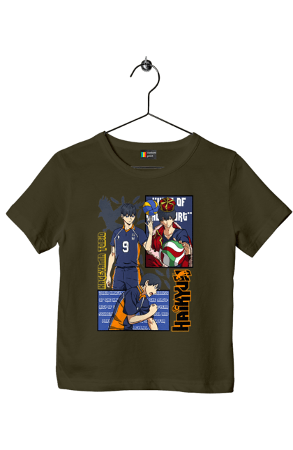 Children's t-shirt with prints Haikyu!! Tobio Kageyama. Anime, haikyu, kageyama, manga, sports anime, tobio kageyama, volleyball. 2070702