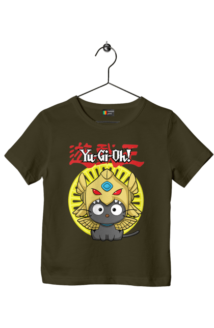 Children's t-shirt with prints Yu Gi Oh! Chococat. Brand, character, chococat, hello kitty, yu gi oh, yugio. 2070702