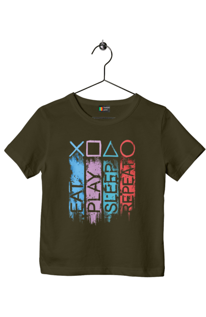 Футболка дитяча з принтом "Геймпад". Playstation, sony, геймпад, гра, джостик. 2070702