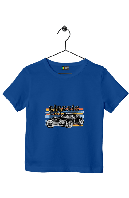 Футболка дитяча з принтом "Принт Класичний Автомобіль". Автомобіль, класичний, ретро авто, старовинний автомобіль. 2070702