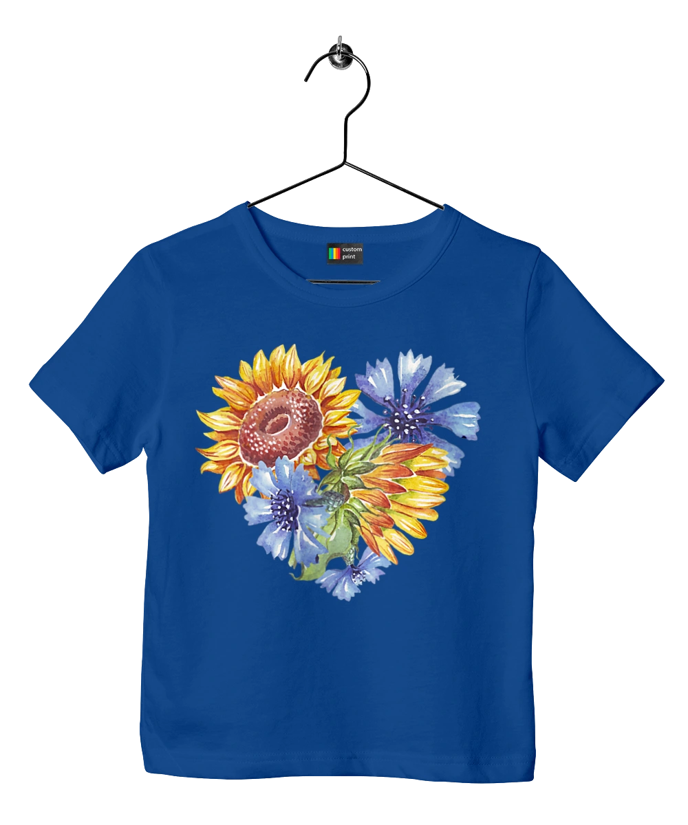 Серце соняшники та фіалки