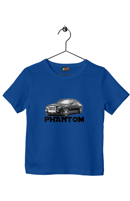 Children's t-shirt with prints Rnols royce. Auto, car, luxury class, phantom, rolls royce, sedan. 2070702