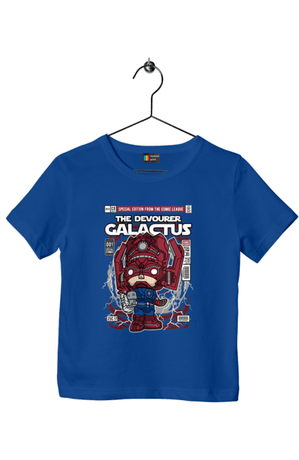 Футболка дитяча з принтом "Galactus". Галактус, дивуватися, комікси, простір. Funkotee