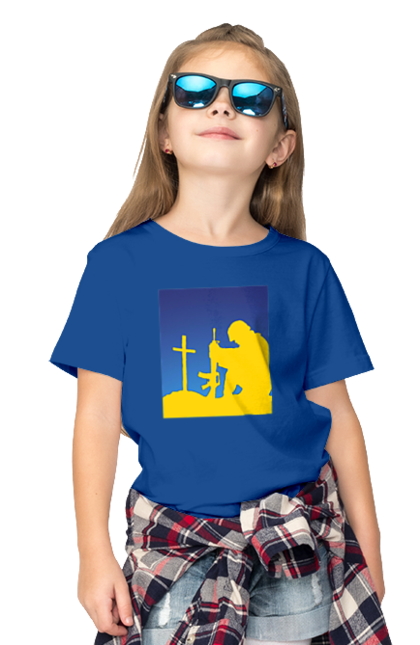 Children's t-shirt with prints Patriot. Freedom, patriot, patriotism, ukraine, ukrainian, victory. 2070702