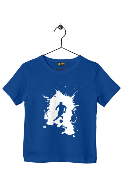 Футболка дитяча з принтом "Футбол у серці". Ворота, гол, збірна, м`яч, перемога, спорт, турнір, україна, футбол, чемпіонат. 2070702