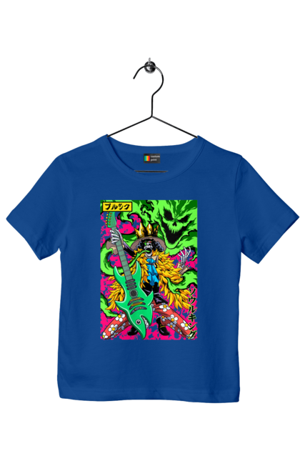 Children's t-shirt with prints One Piece Brook. Anime, brook, manga, one piece, soul king, straw hat pirates. 2070702