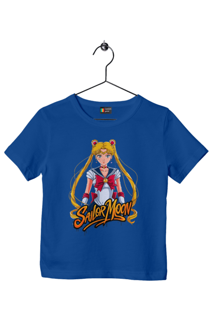 Children's t-shirt with prints Sailor Moon. Anime, drama, magical girl, sailor moon, tv series, usagi tsukino. 2070702