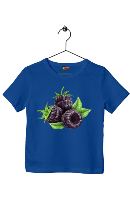 Футболка дитяча з принтом "Ожина". Ожина, ягода. 2070702