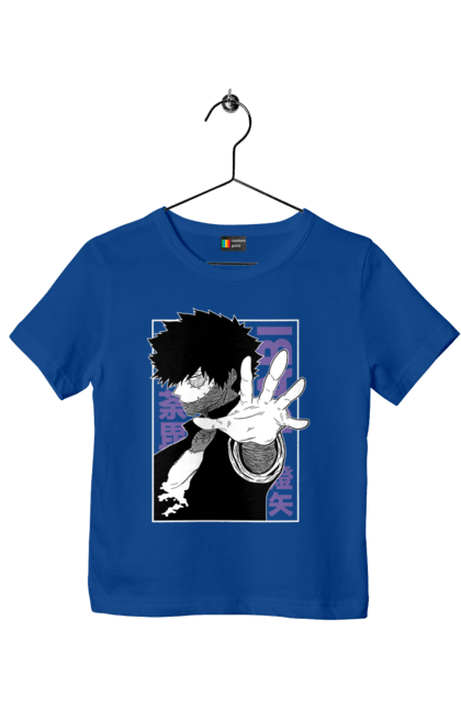 Футболка дитяча з принтом "Моя академія героїв Дабі". Dabi, my hero academia, todoroki, toya todoroki, академія юей, аніме, дабі, моя академія героїв, тодорокі, тойя тодорокі. 2070702