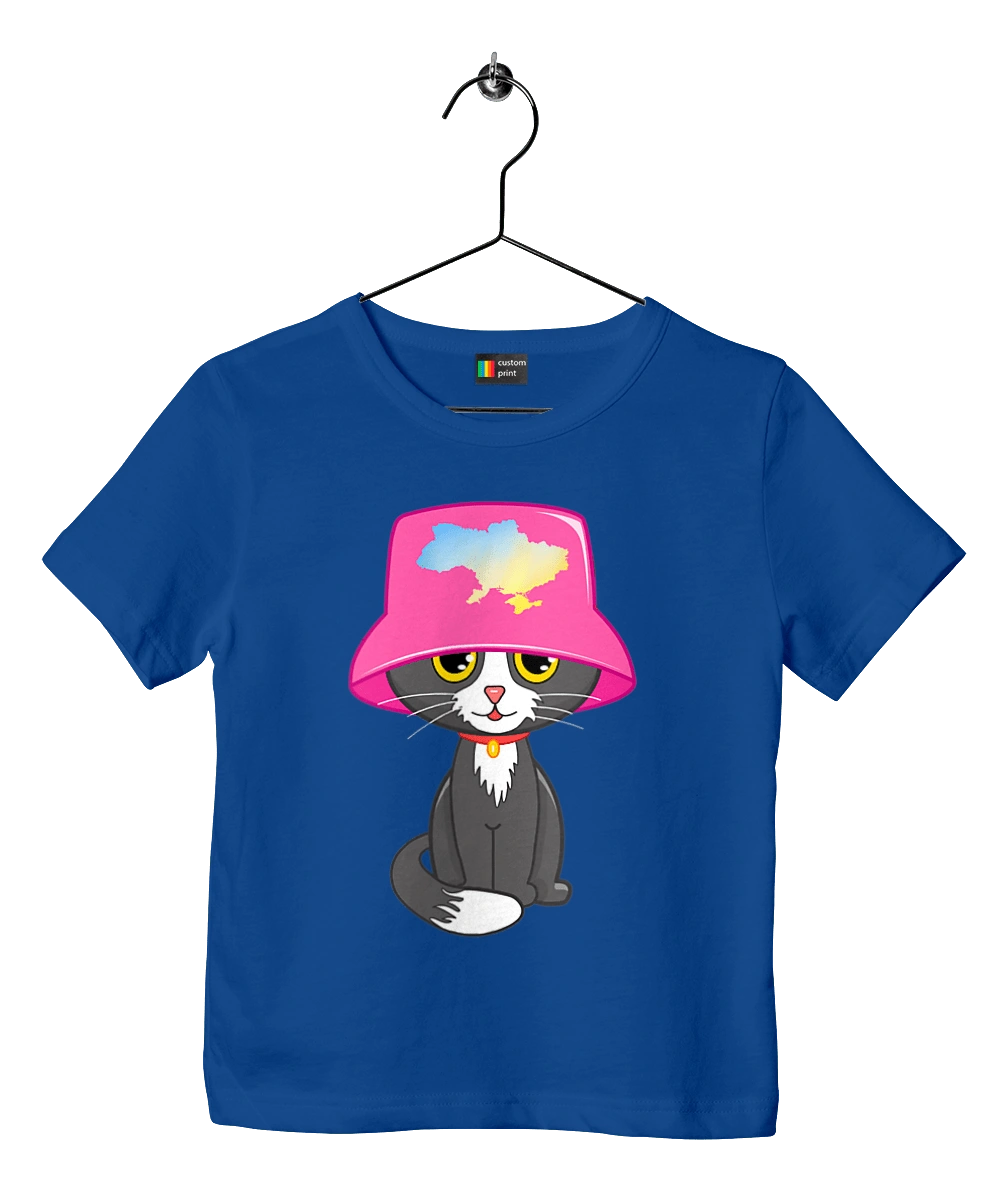 Cat with a map of Ukraine