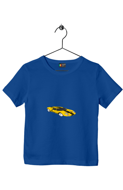 Children's t-shirt with prints Auto. Auto, house, race, speed, sports car. 2070702
