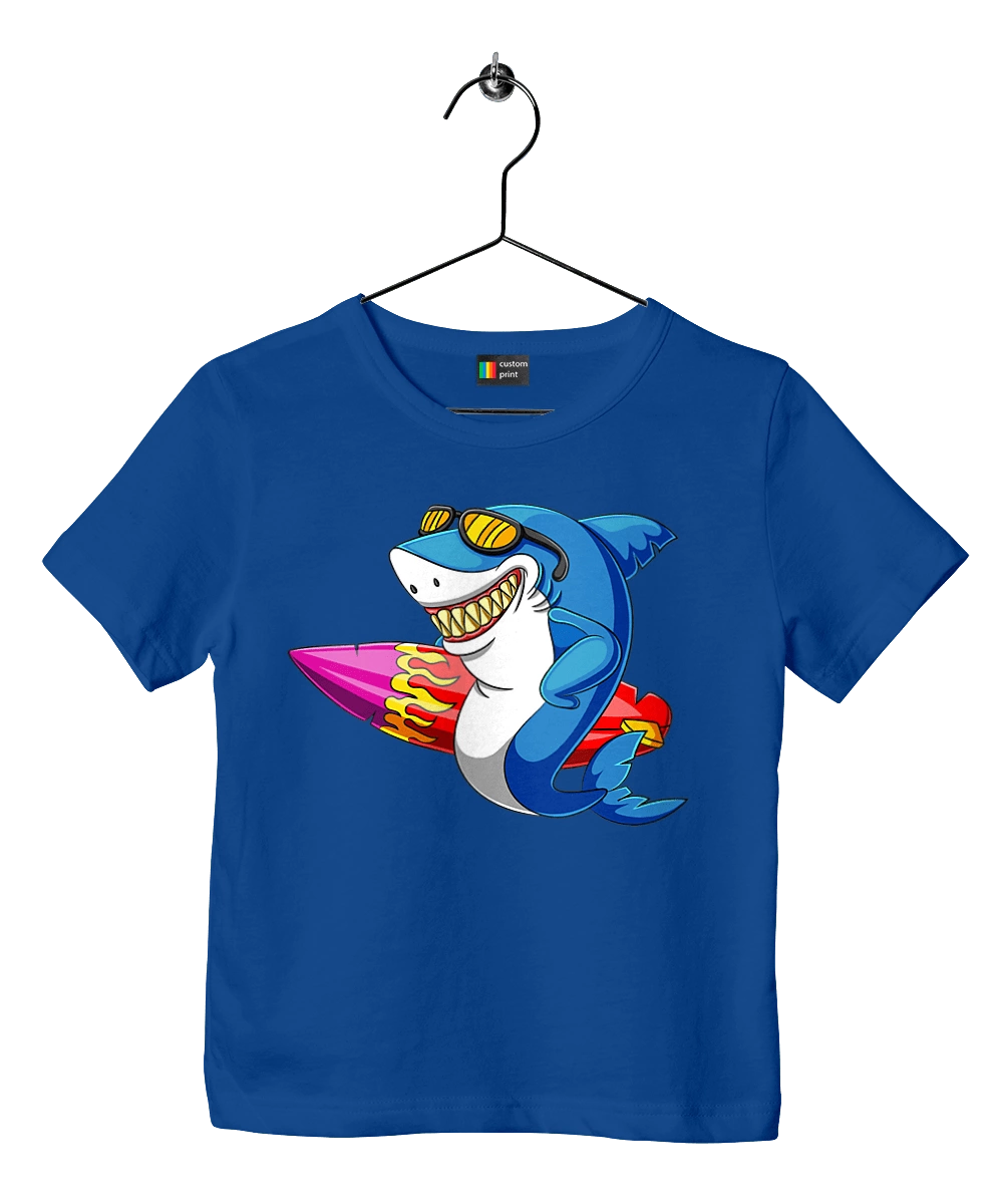 Shark With Glasses Surfing