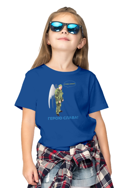 Children's t-shirt with prints Hero Glory. Glory to heroes, glory to ukraine, memory. 2070702