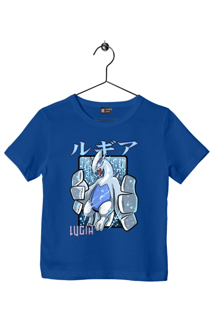 Children's t-shirt with prints Pokemon Lugia. Anime, games, lugia, nintendo, pokemon, pokemon go. 2070702