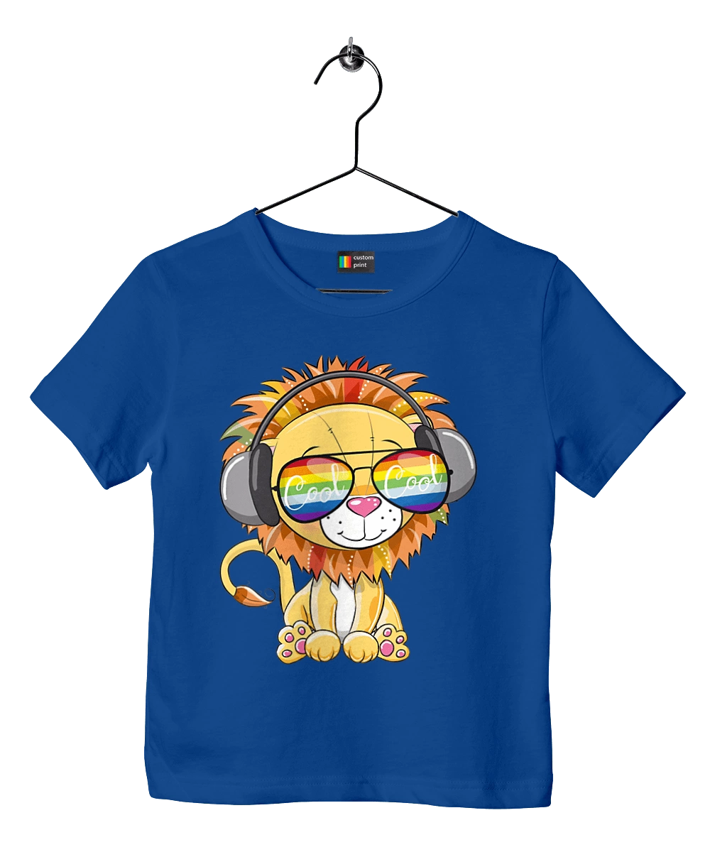 Lion In Glasses And Headphones