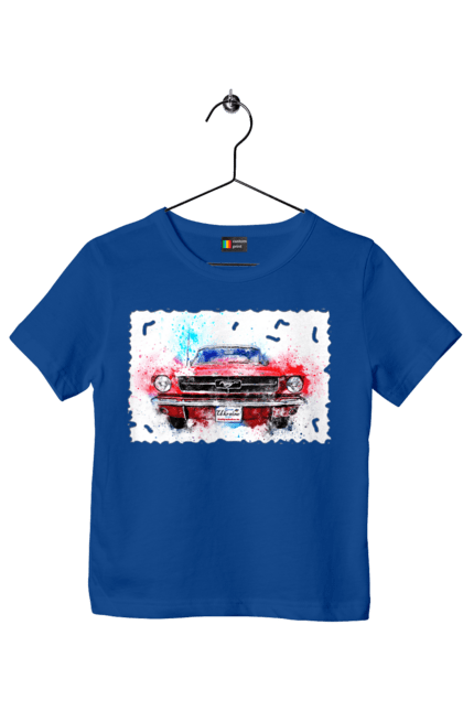 Футболка дитяча з принтом "Автомобіль мустанг". Автомобіль мустанг, донати, допомога, дорога, колесо, конь, машина, мустанг, пейпел, україна. 2070702