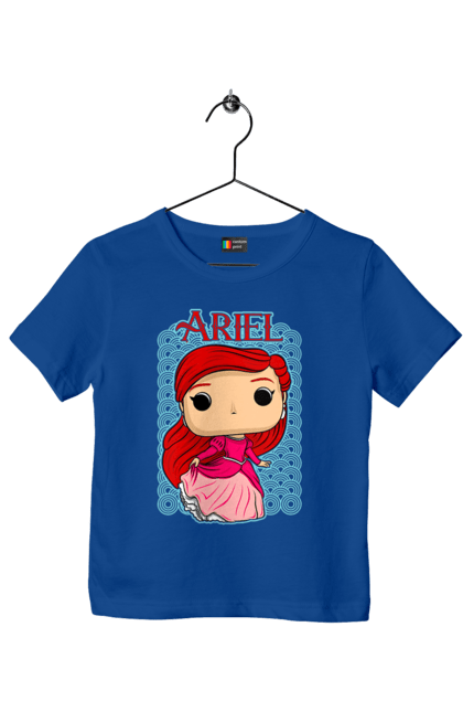 Children's t-shirt with prints Ariel. Ariel, little mermaid, mermaid, princess, story. 2070702