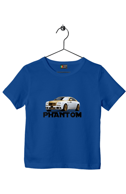 Футболка дитяча з принтом "Ролс ройс". Авто, автомобіль, люкс клас, ролс ройс, седан, фантом. 2070702