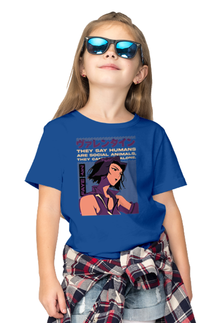 Children's t-shirt with prints Cowboy Bebop Faye. Anime, cowboy bebop, faye, faye valentine. 2070702