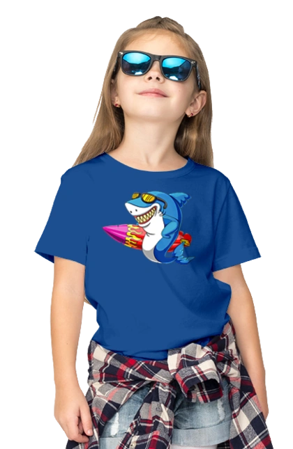 Shark With Glasses Surfing