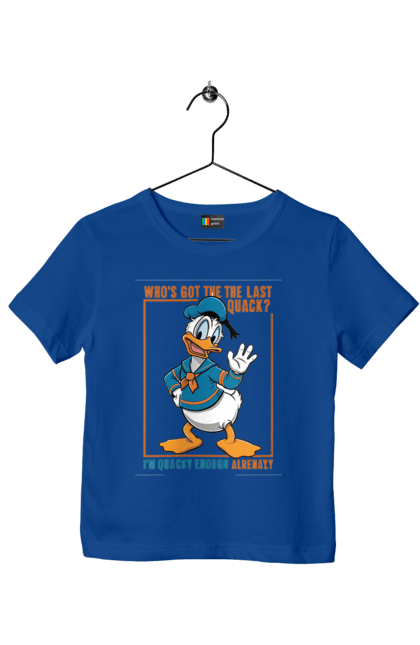 Children's t-shirt with prints Donald Duck. Animated series, cartoon, disney, donald duck. 2070702