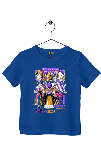 Children's t-shirt with prints Dragon Ball Frieza. Anime, dragon ball, frieza, manga, tv series. 2070702